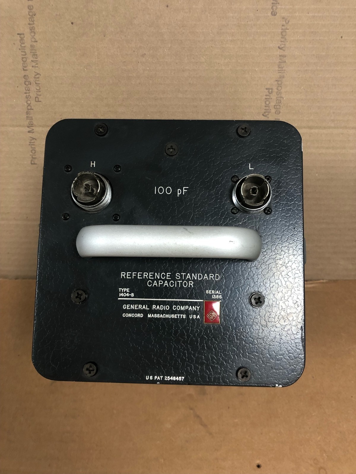 (VINTAGE!) GR General Radio GenRad 1404-B 100pF Reference Capacitor