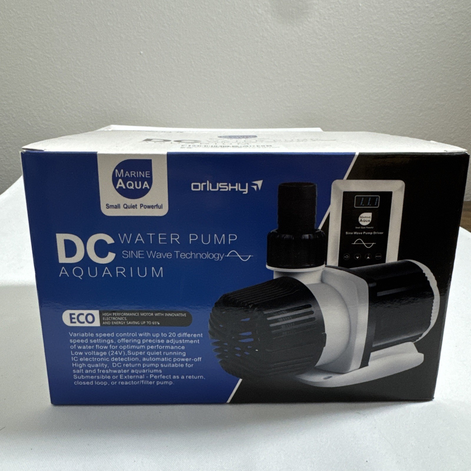 Orlushy dc-4000 Silent Swirl Controllable DC aquarium Pump 25W 1050 GPH marine