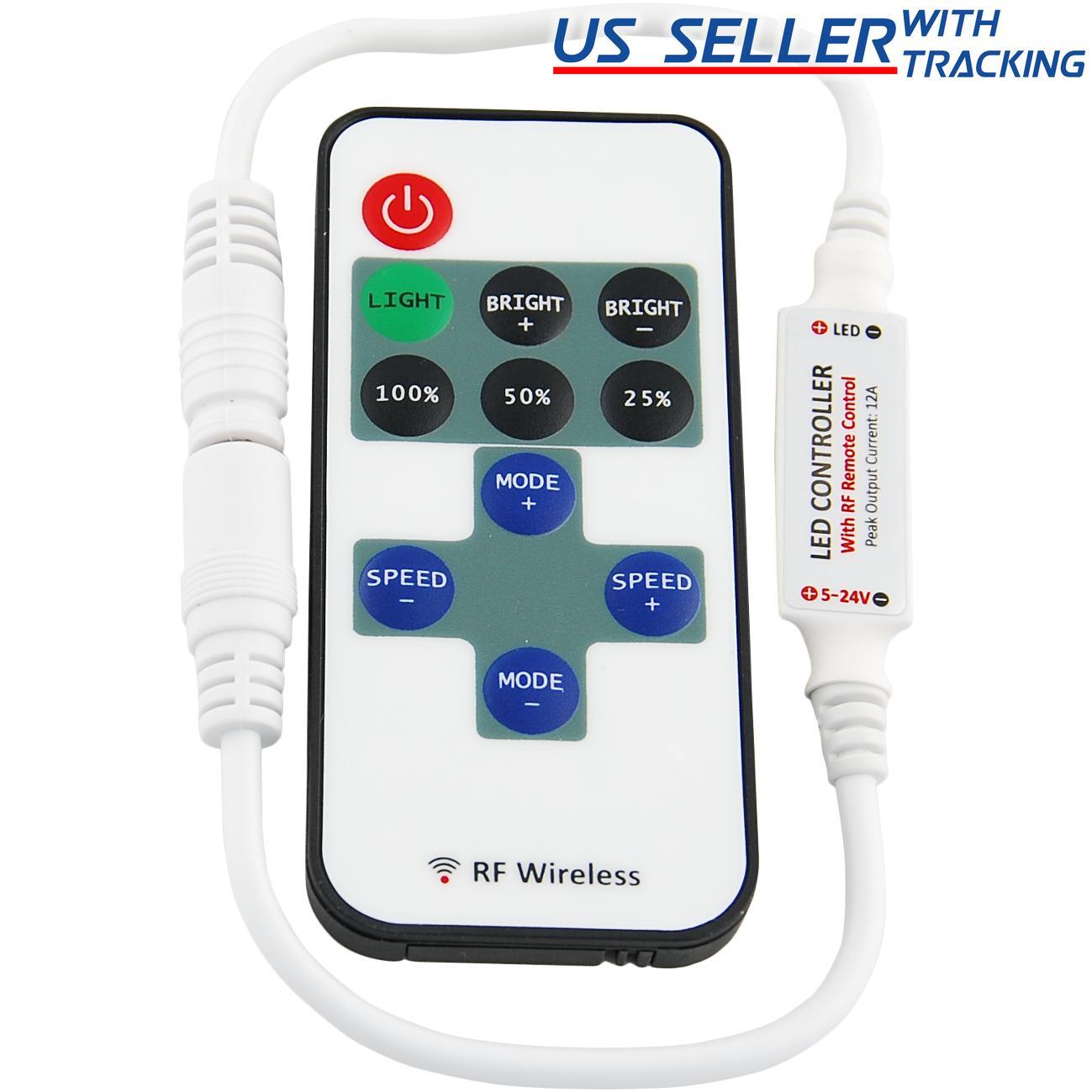 Inline RF Remote Control Dimmer Switch for LED Strip Light