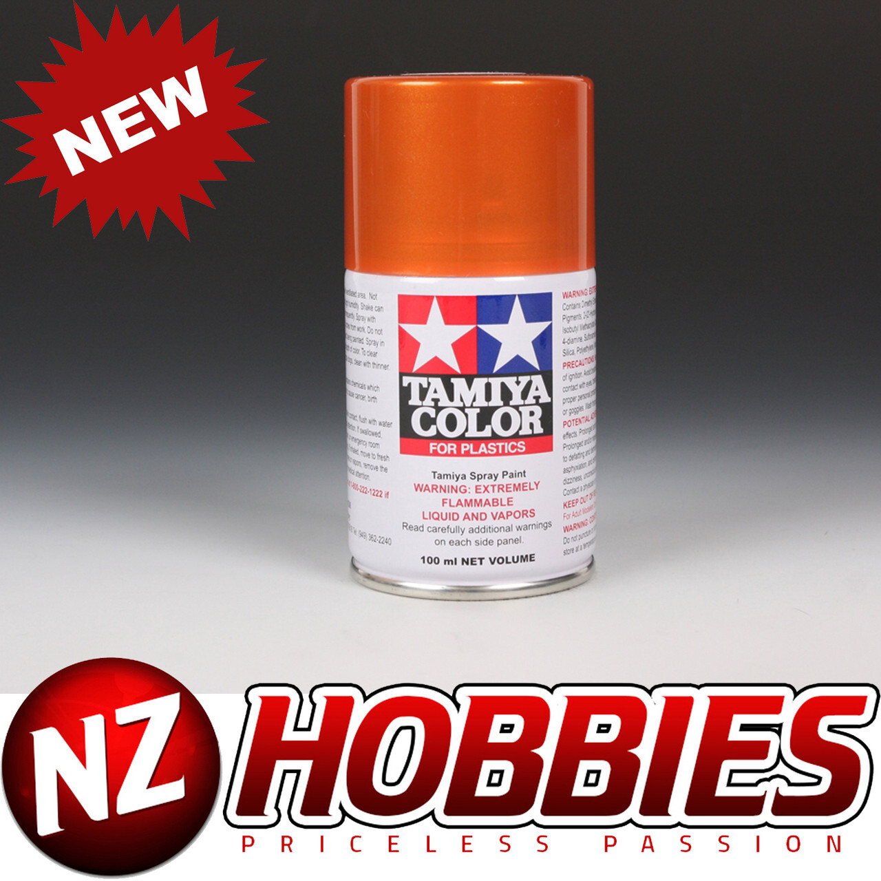 TAMIYA TAM85092 TS-92 Metallic Orange, 100 ml Spray