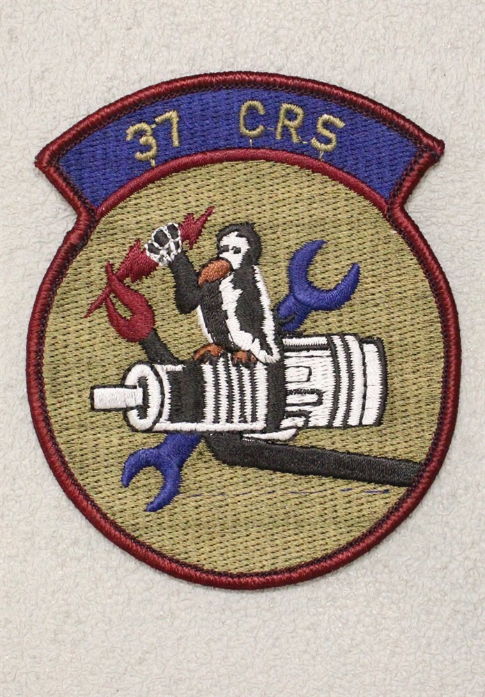 USAF Air Force Patch: 37th Component Repair Squadron - subdued (3331)