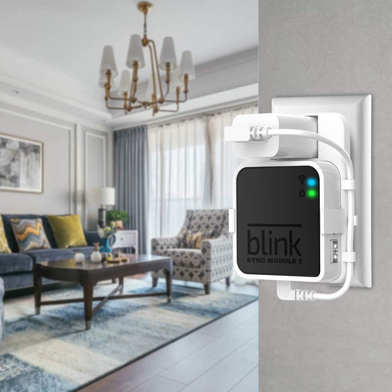 Durable Outlet Mount for Blink Sync Module 2 - Flexible and Portable Solution