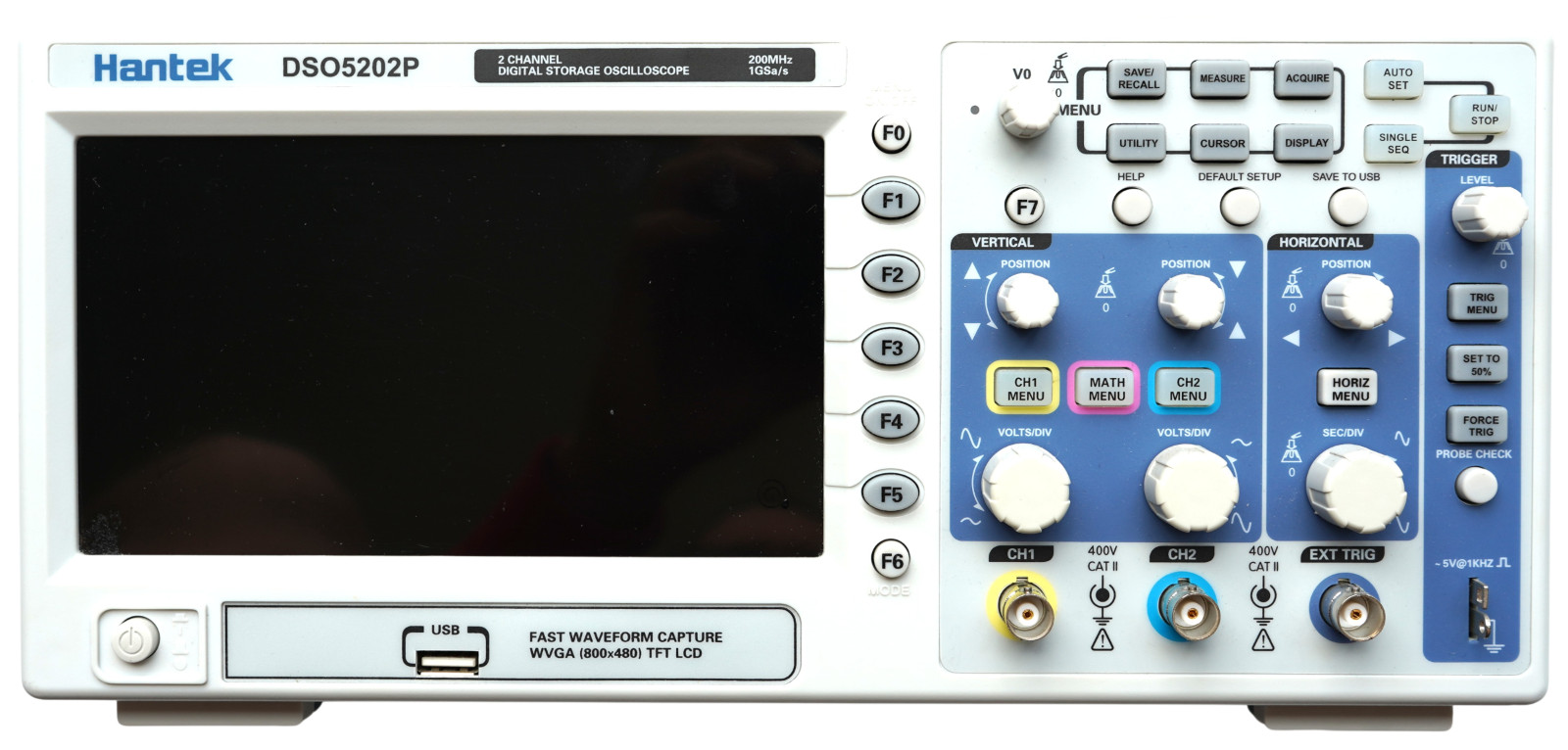 Hantek DSO5072P 200MHz 1GSa/s USB 2-Channel Digital Storage Oscilloscope