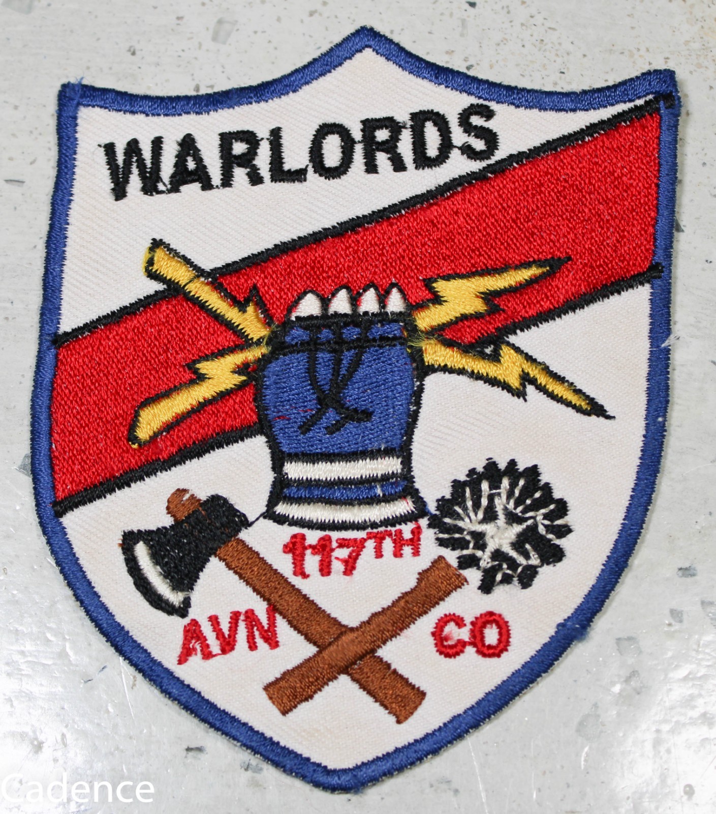 US Vietnam 117th Aviation Company Warlords Reproduction Patch B632