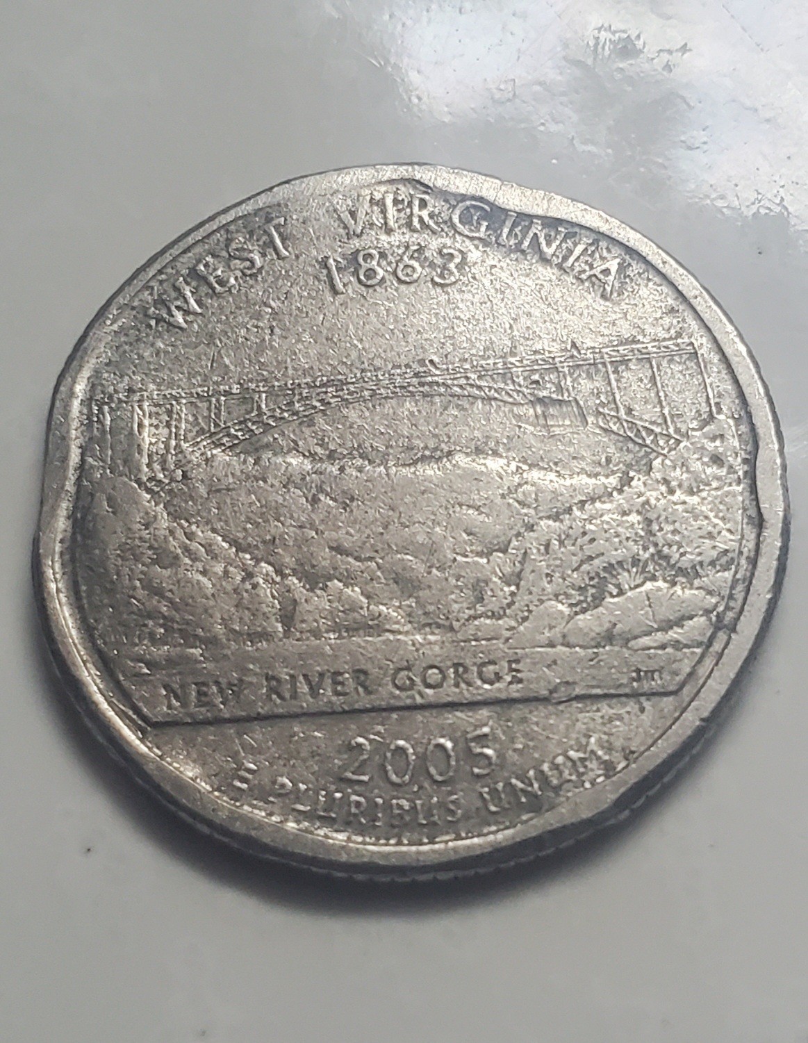 2005 West Virginia Quarter With Ultra Rare Mint Errors