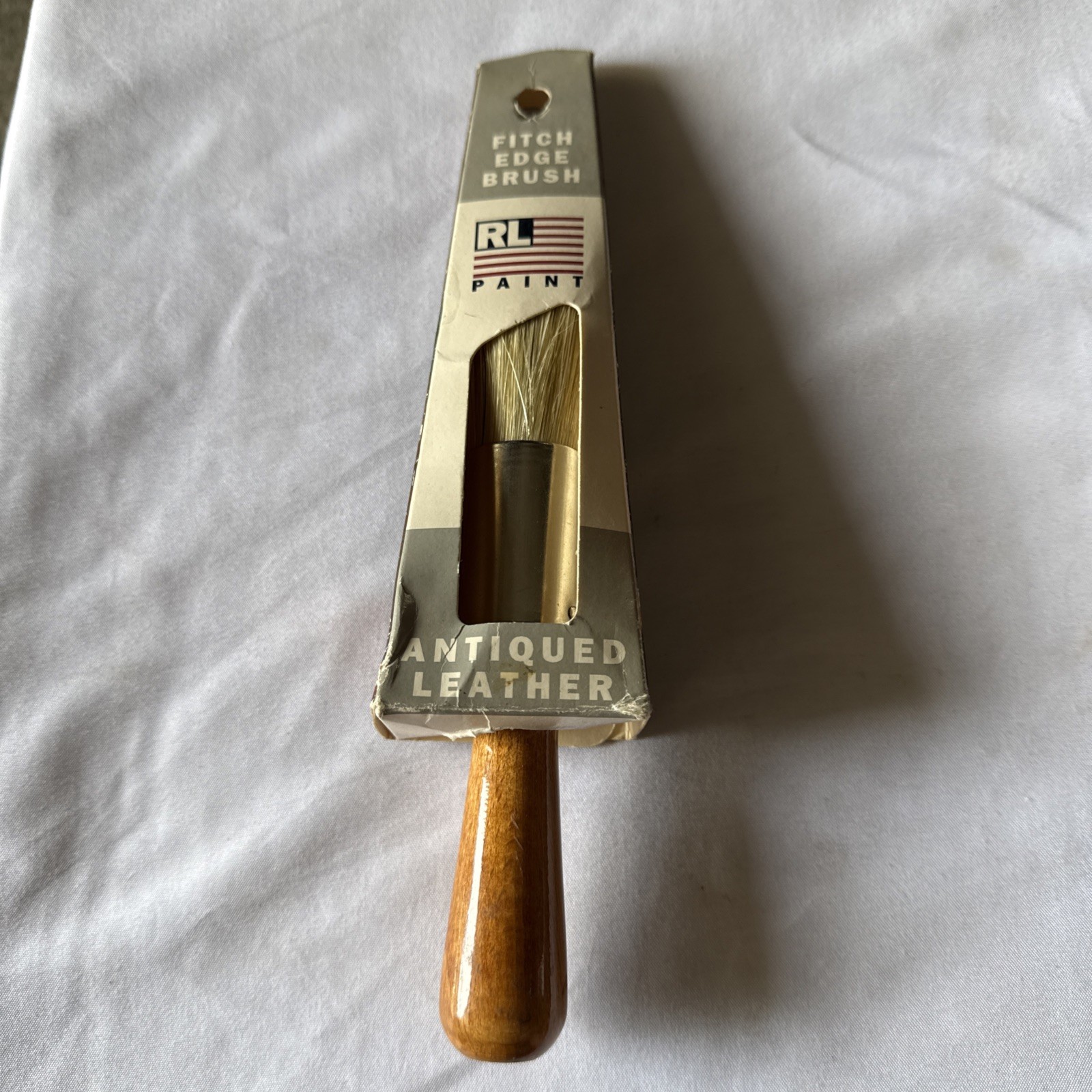 Ralph Lauren Latex Fitch Edge Antiqued Leather Paint Brush RL Paint!