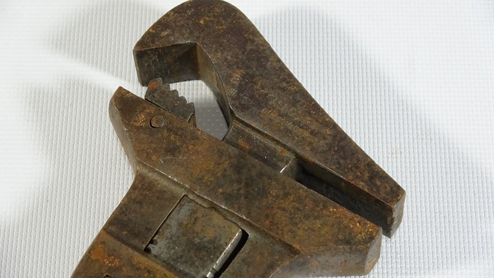 Vintage Bemis & Call Co. B&C Springfield 12" Railroad Monkey Pipe Wrench