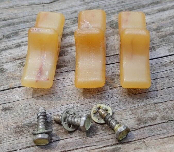 Set of 3 1940's ZENITH Model 169-101 Phono Auto Changer BAKELITE Slider KNOBS