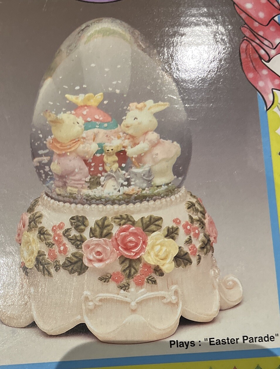 Heritage Mint Egg Shaped Musical Snow Globe