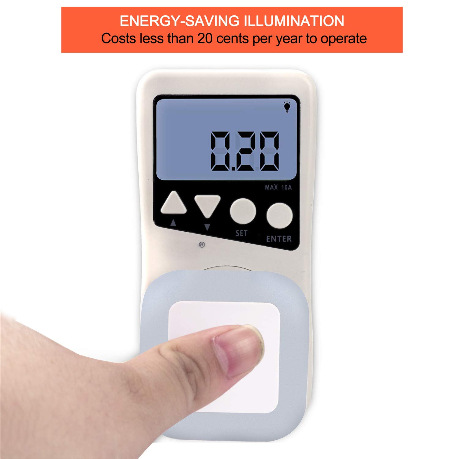 6-Pack LED Night Light Lamp, Dusk to Dawn Sensor, Daylight White, Plug-In