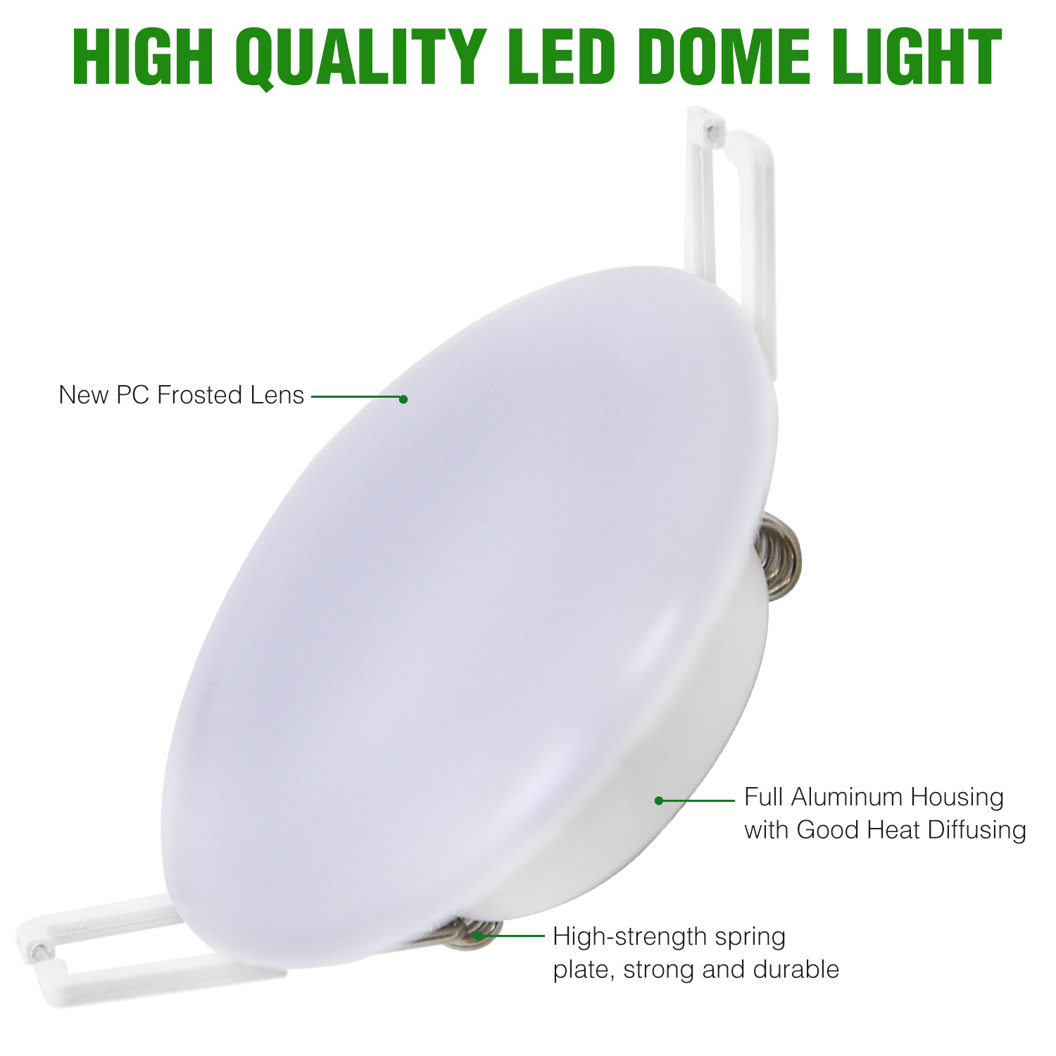 6Pack 3in LED 12V RV Recessed Ceiling Light Puck Light Camper Trailer 4000K
