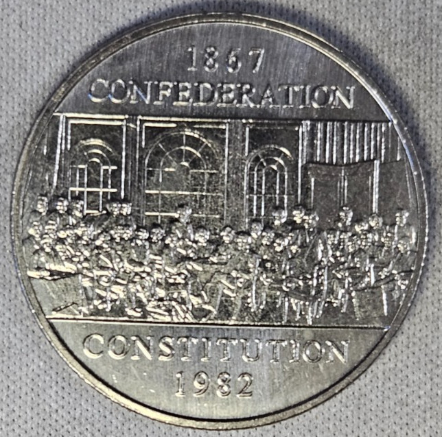 Canada 1 dollar 1982 - 1867 CONFEDERATION CONSTITUTION Mint State #AB299