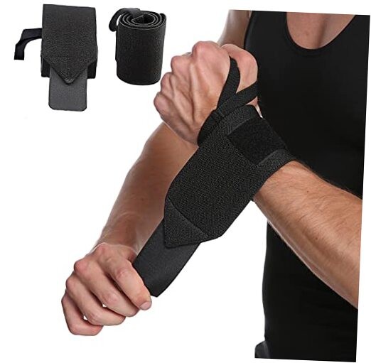 Wrist Wraps, 2 Pack Wrist Brace Wrist Straps for Weightlifting, Wrist Black