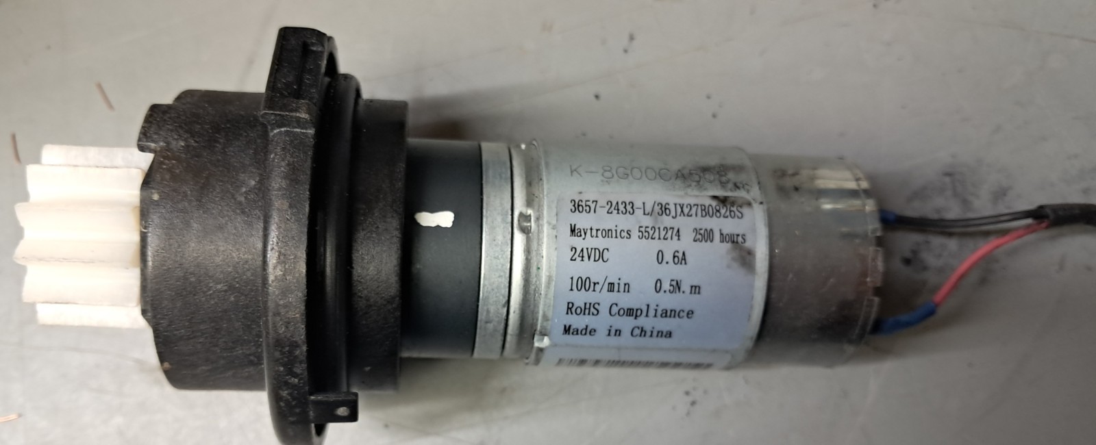 *TESTED* Maytronics Pump/Drive Motor 5521274  24V 100 RPM Dolphin Pool Robot
