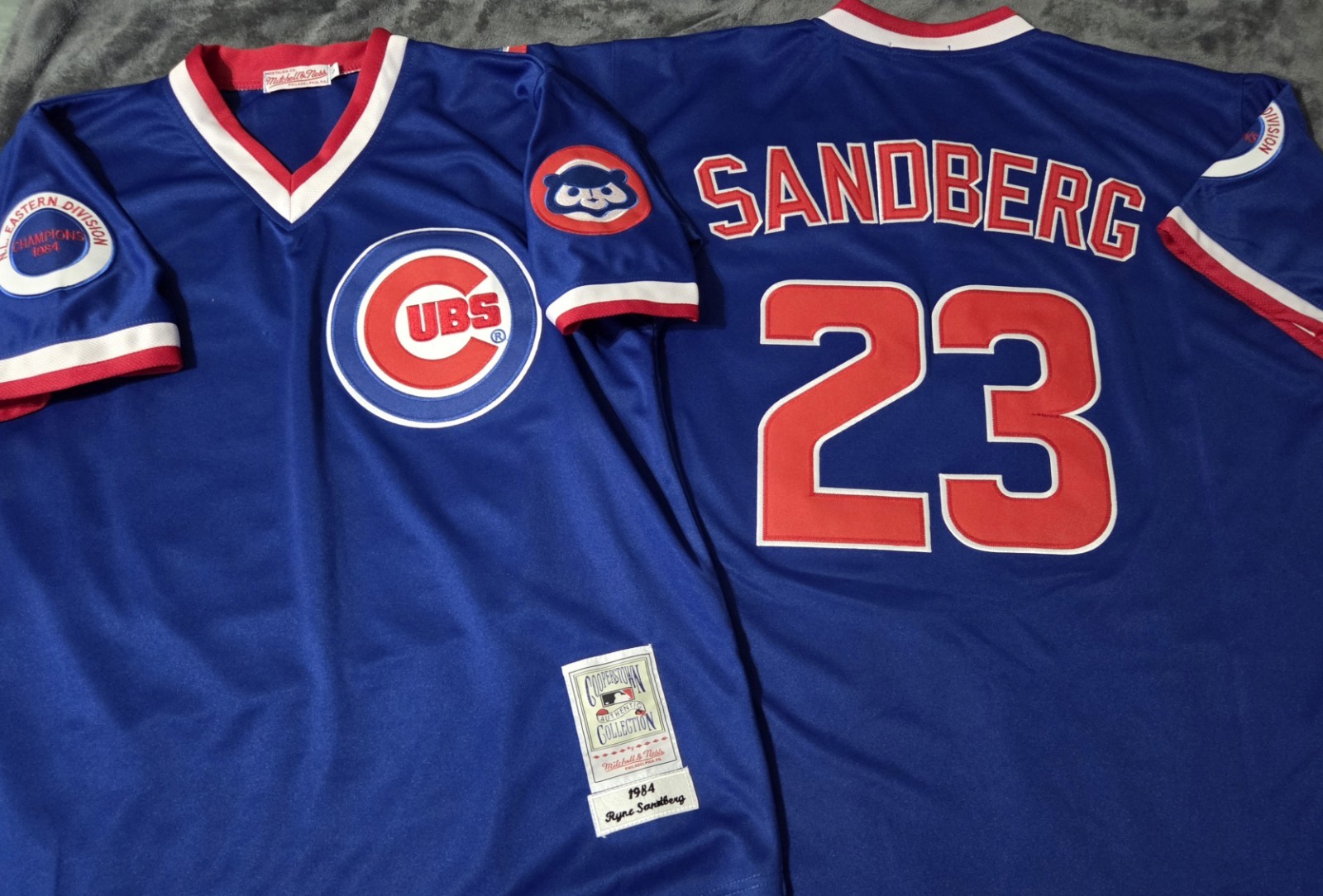 Fast Free Shipping! XL 1984 Ryne Sandberg Chicago Cubs Stitched Jersey 23