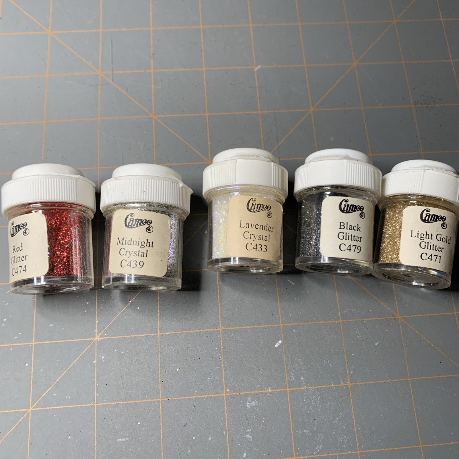 LOT Cameo Glitter Variety Of Colors Crafting Ultra Fine Glitter