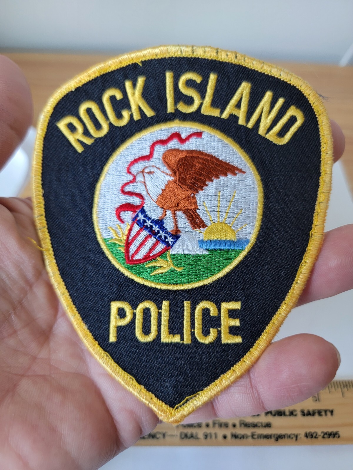 MK1 B3 Police patch Illinois Used Rock Island