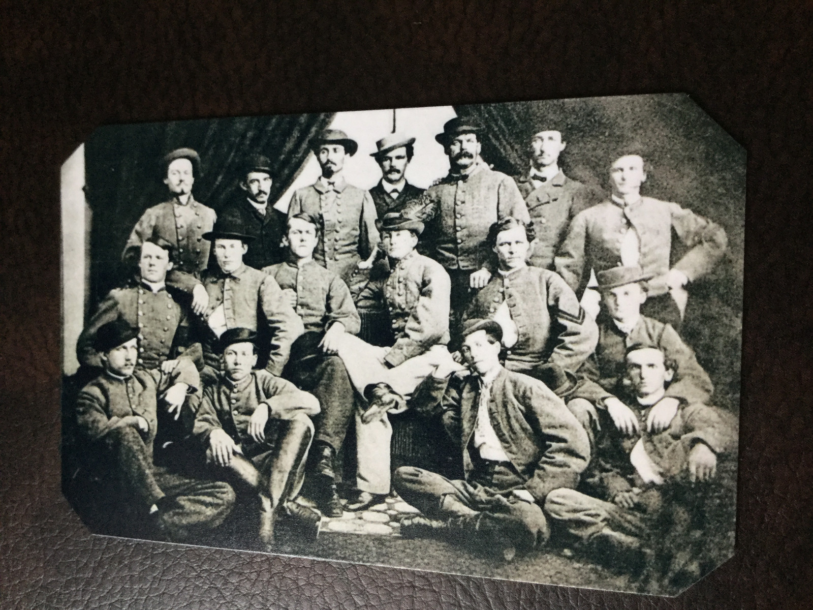 Civil War John "Grey Ghost"Mosby Colonel Of The Confederacy & Men tintype C969RP