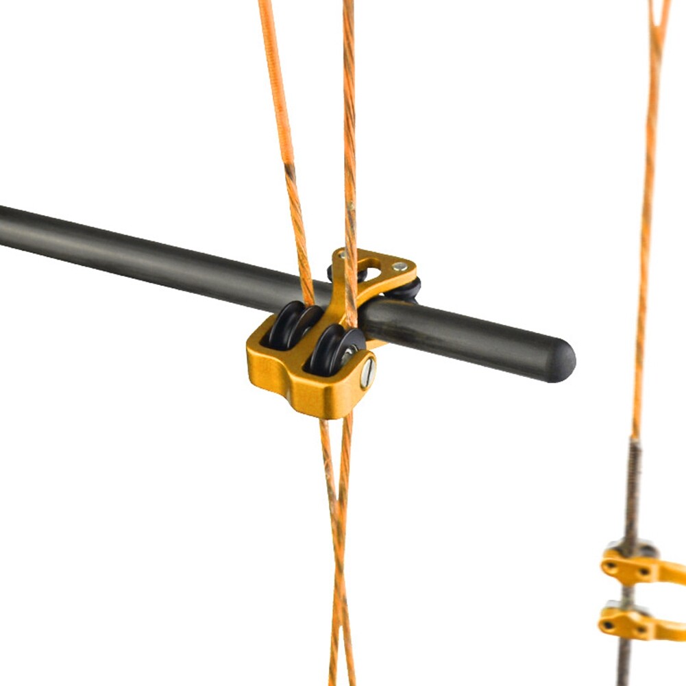 Aluminium Alloy Archery Compound Bow Cable Slide String Splitter Roller