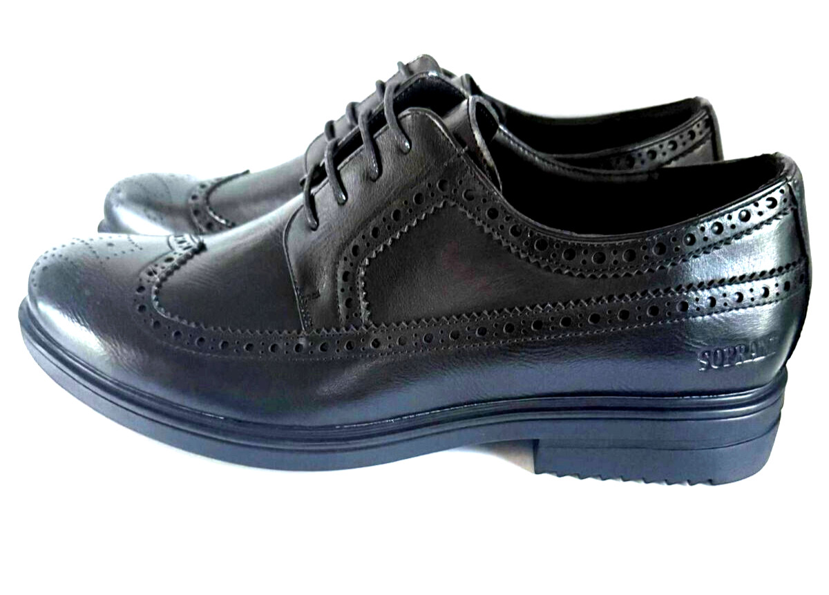 men's shoes SOLO SOPRANI lace up matte black with laces