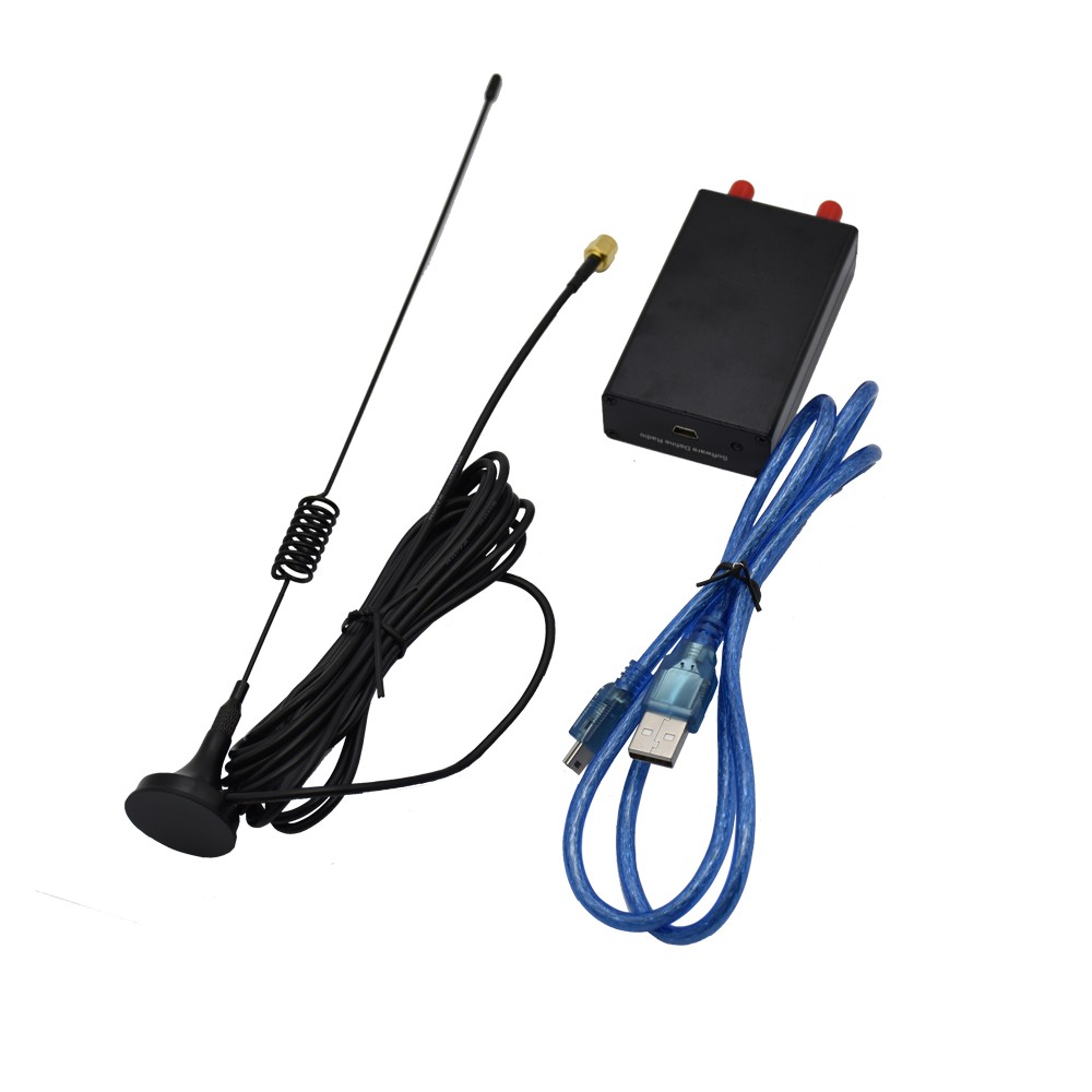 Software Defined Radio Tuner Receiver 100KHz-1.7GHz UV HF RTL SDR USB& Cable a