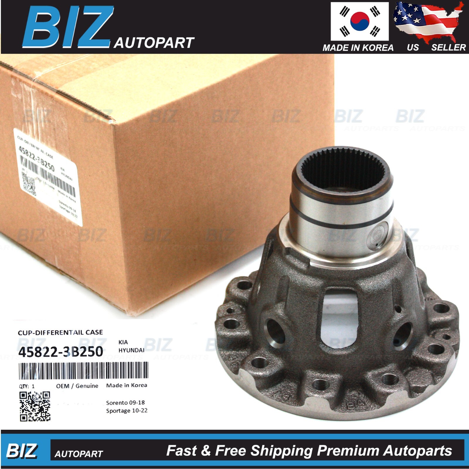 Auto Trans Differential Case Cup for 15-22 Santa Fe Sorento Sportage 45822-3B250