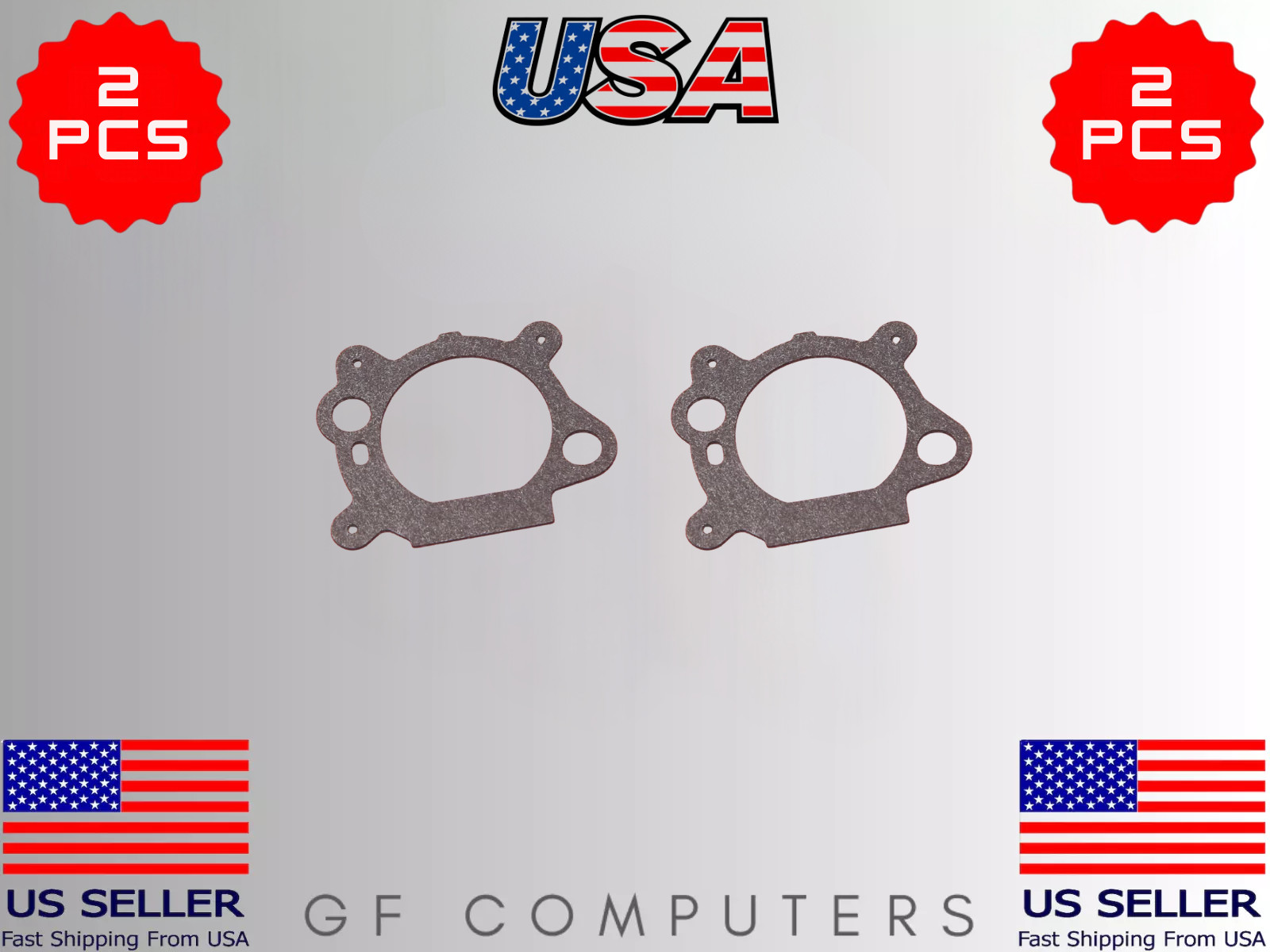 2 AIR CLEANER GASKET FOR BRIGGS & STRATTON REPLACES 272653 272653S 795629 8746
