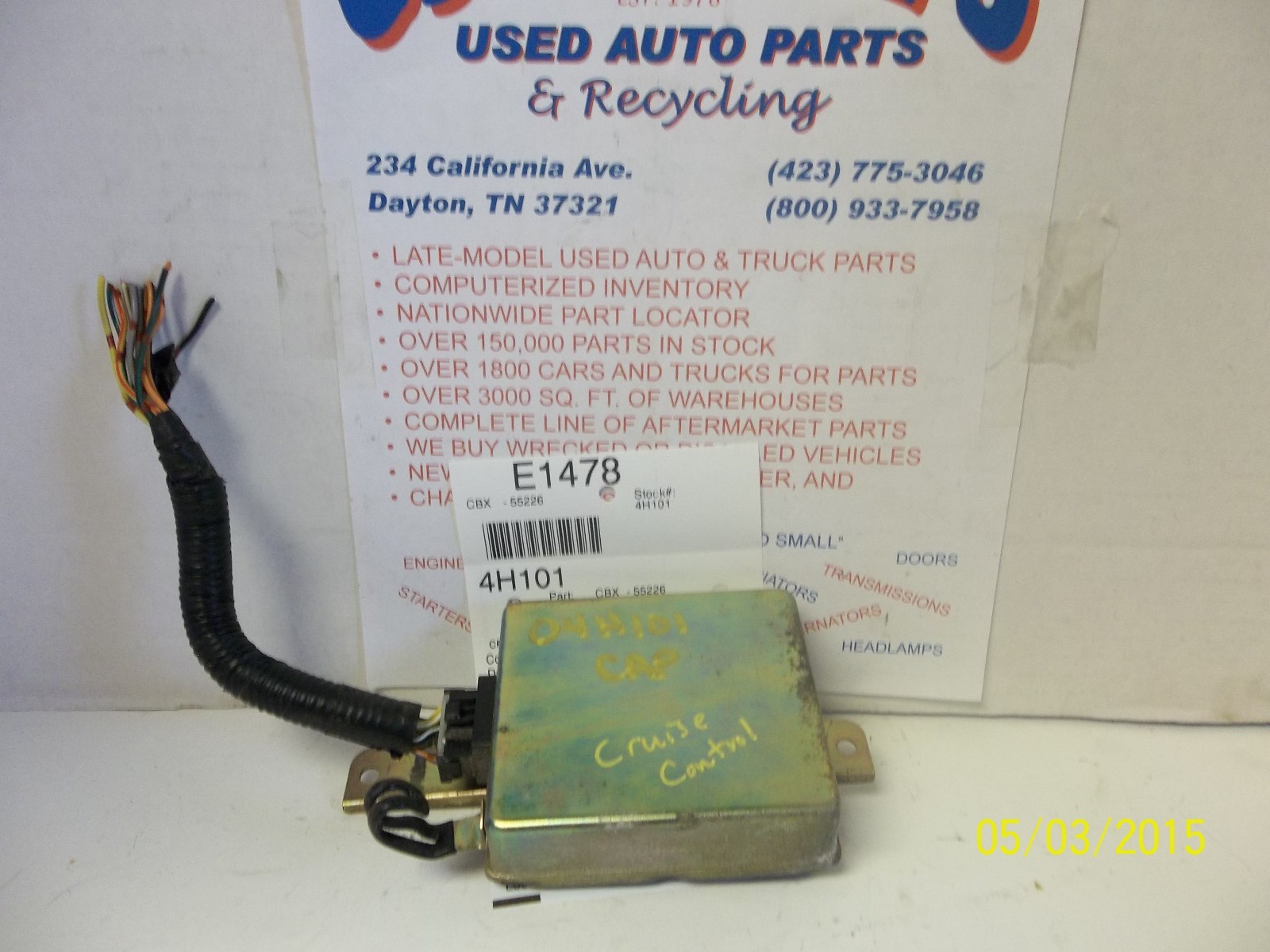 87 NISSAN MAXIMA CONTROL ASSY #18930-42E00 *see description*