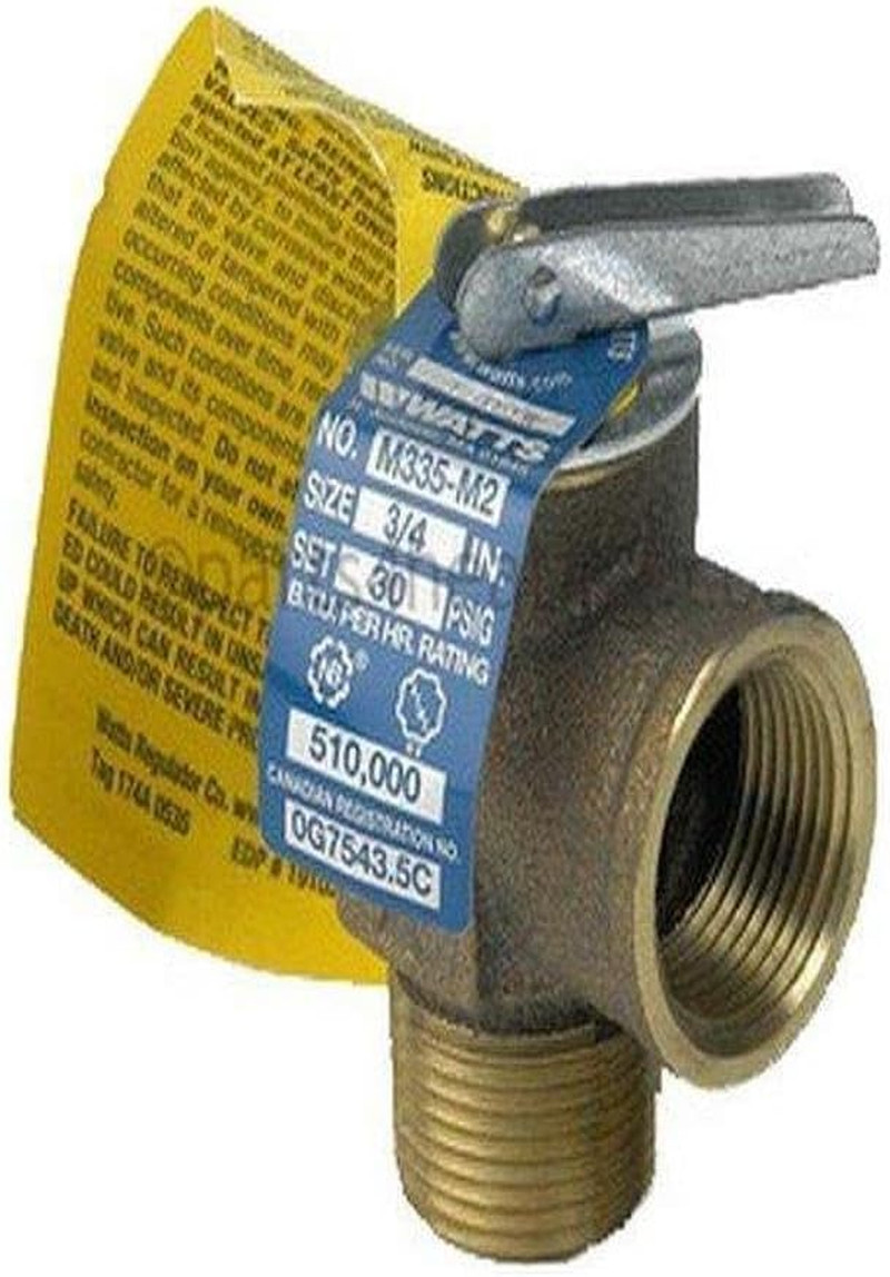 Regulator 0342692 Boiler Relief Valve 3/4" 30Psi, No Size, Bronz