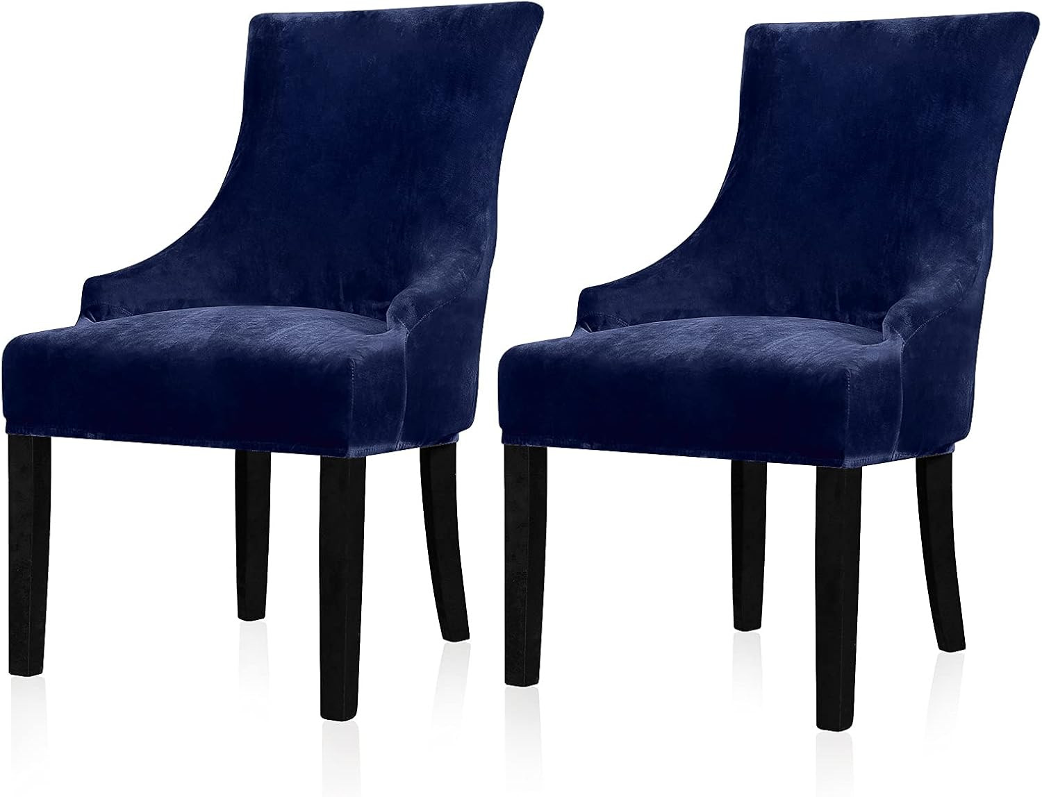Lellen Velvet Stretch Wingback Chair Cover Slipcover - Reusable Protector Cover
