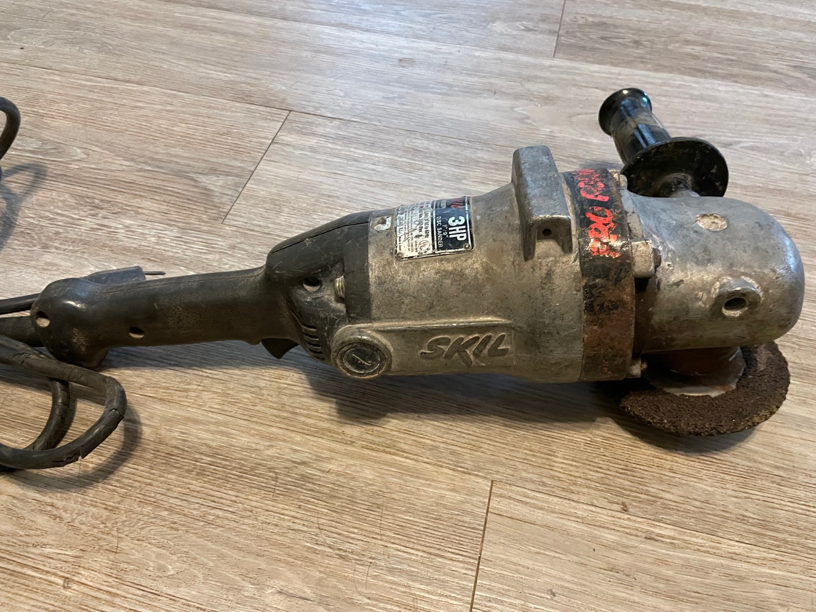 Vintage Skil Model 981 Super Duty 7"-9" Professional Grinder Disc Sander Corded
