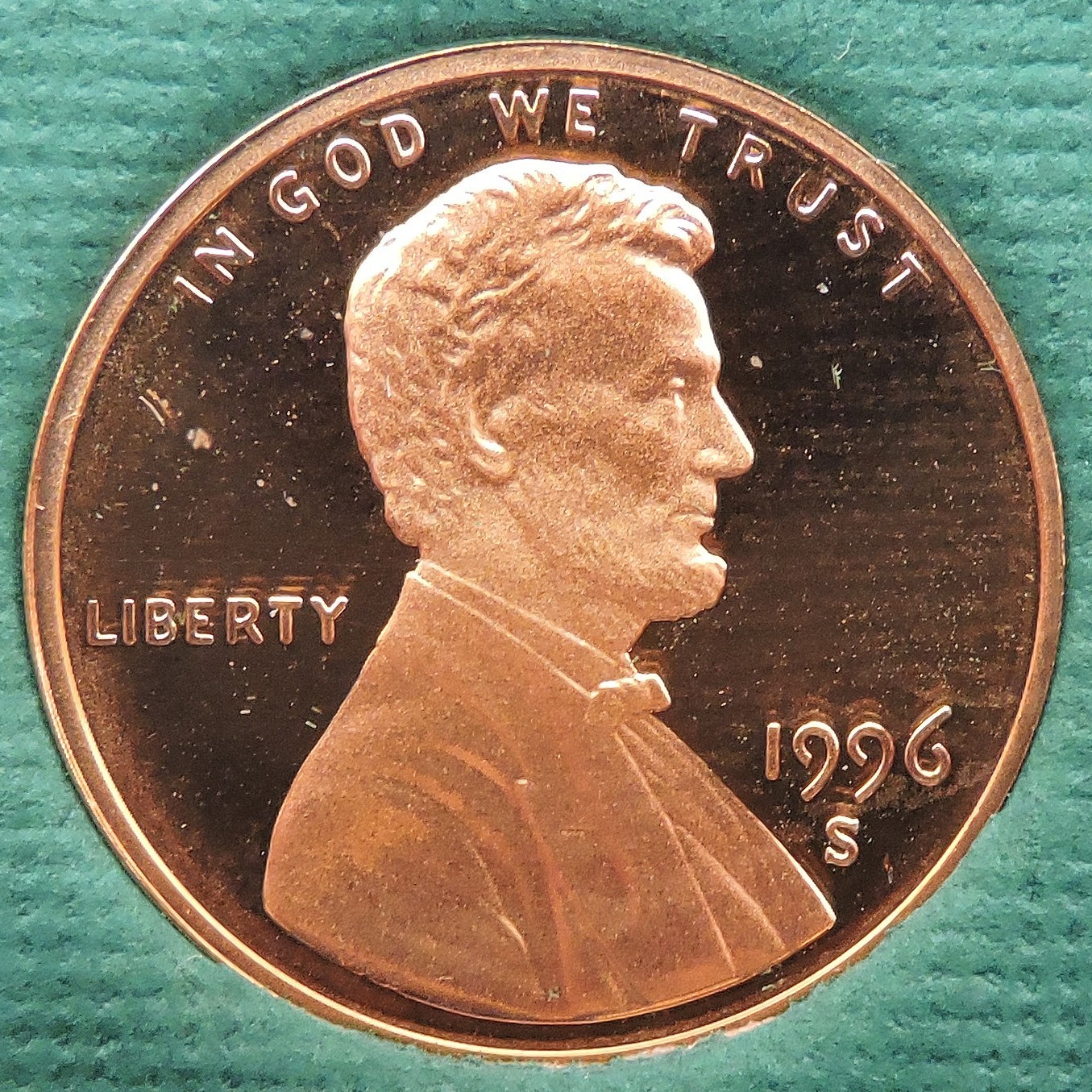 1996 S Proof Lincoln Memorial Cent