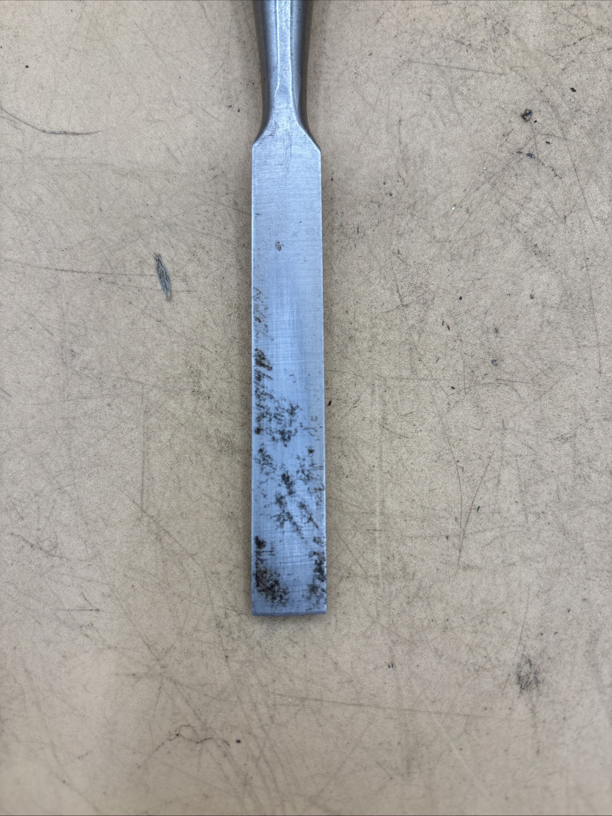 Vintage Stanley 1/2" No. 750 Bevel Edge Socket Chisel Carpenter Tool