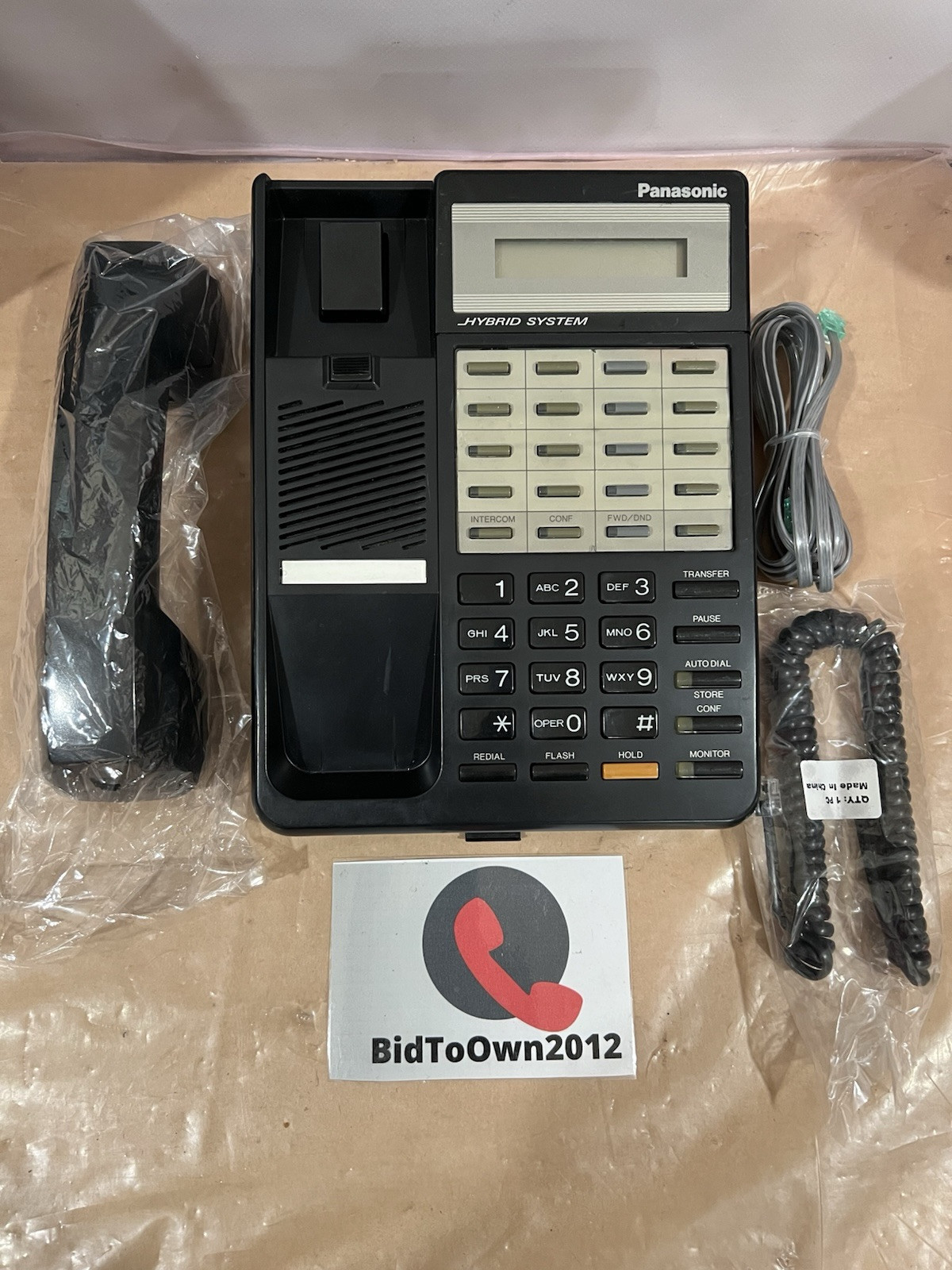 Panasonic KX-T7030-B Display Speaker Phone (Black) *Refurbished*
