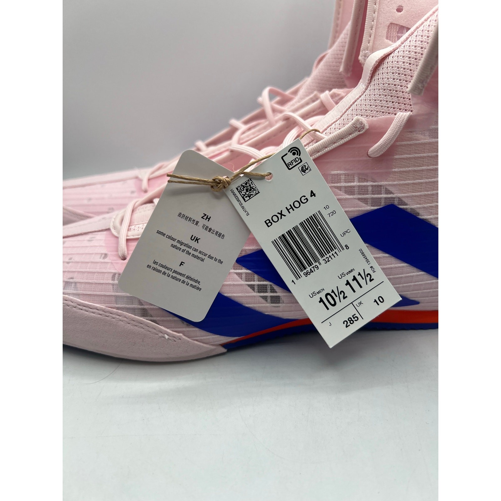 Adidas Box Hog 4 “Almost Pink Lucid blue” size 10.5 men’s