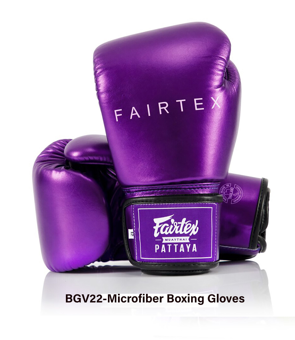 Genuine Fairtex Pattaya Boxing Gloves Metallic gloss color Microfiber Material