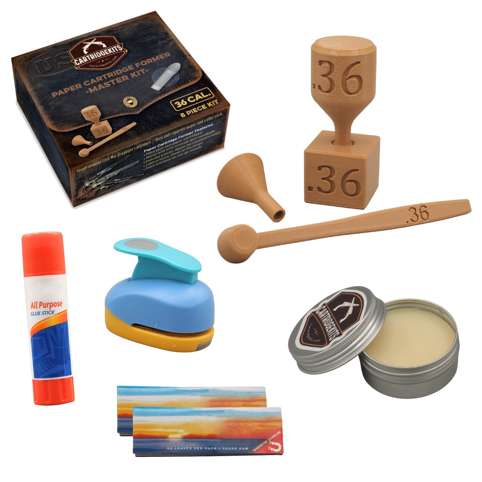 36 cal. Paper Cartridge Former Master Kit