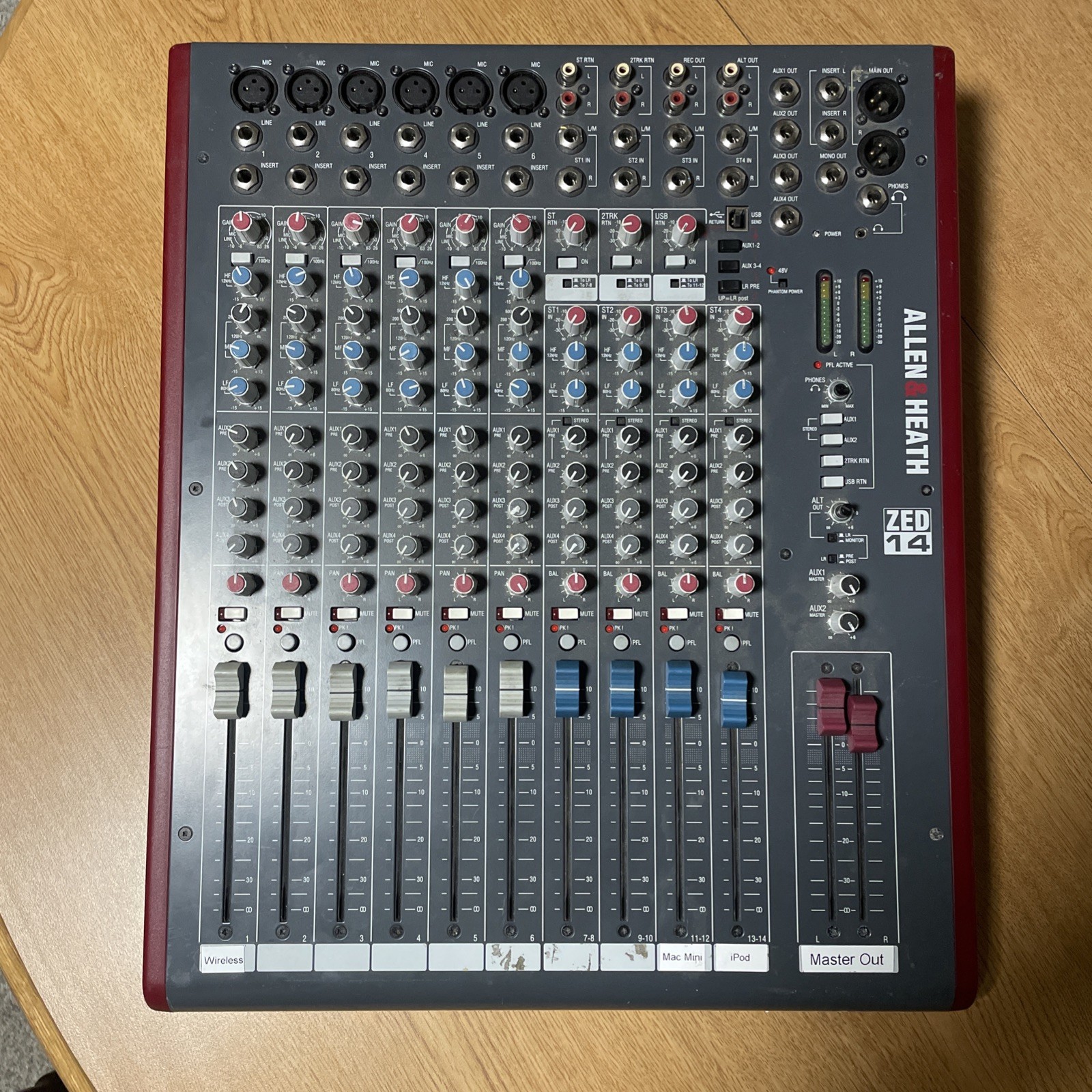 Allen & Heath ZED14 14-Channel Mixer USB ZED-14 ZED1402 As Is For Parts/Repair