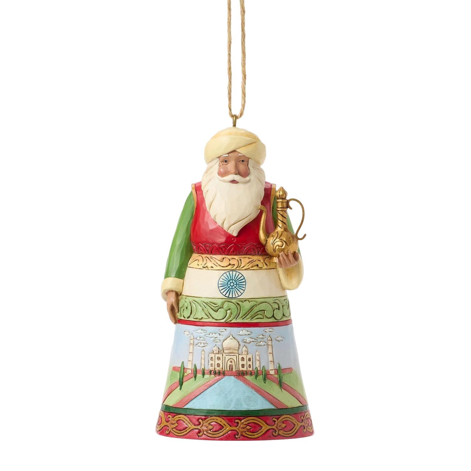 Jim Shore Heartwood Creek India Santa Hanging Ornament 6017312