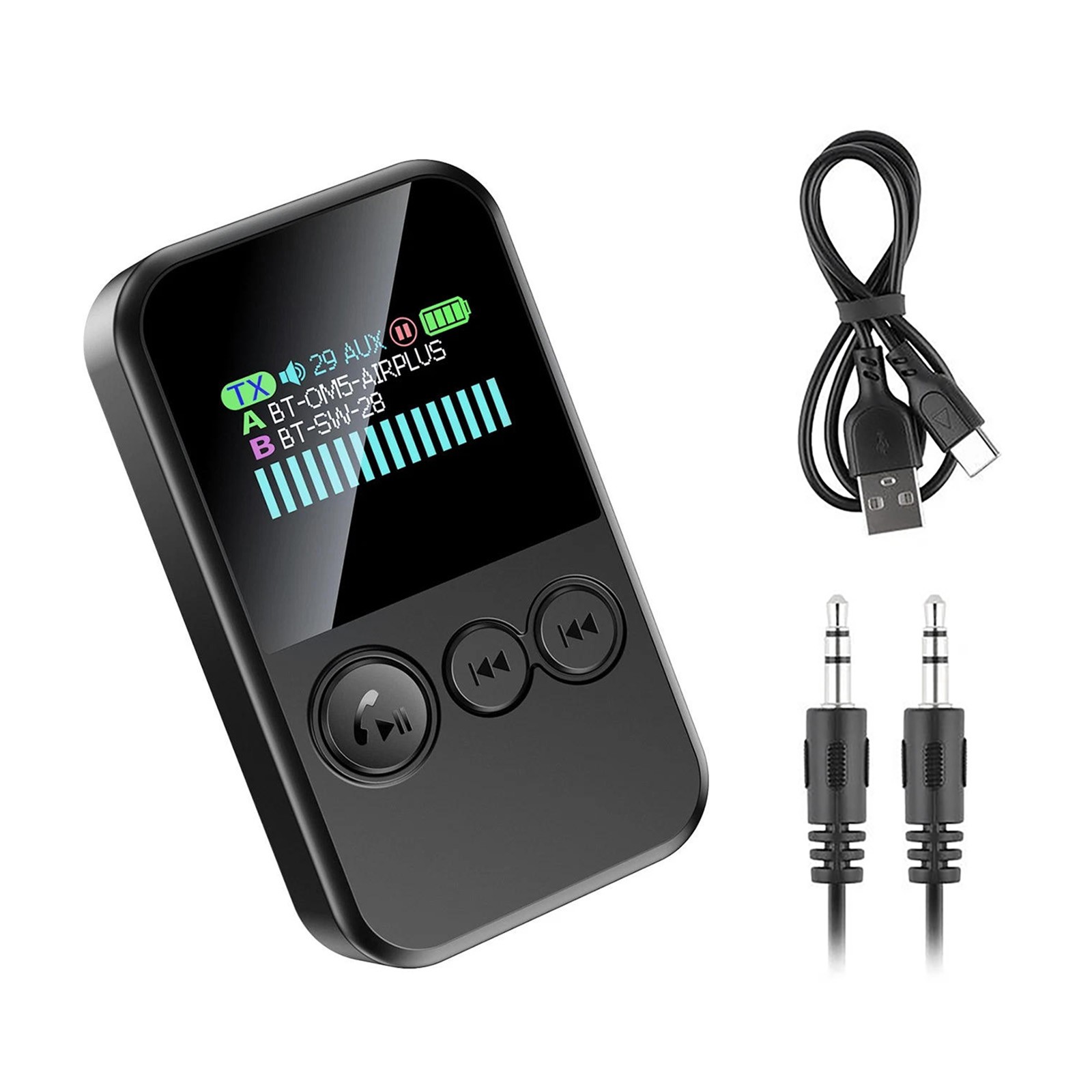 5.4 Version Wireless Bluetooth Audio Adapter with 3.5mm Jack and Included Cables