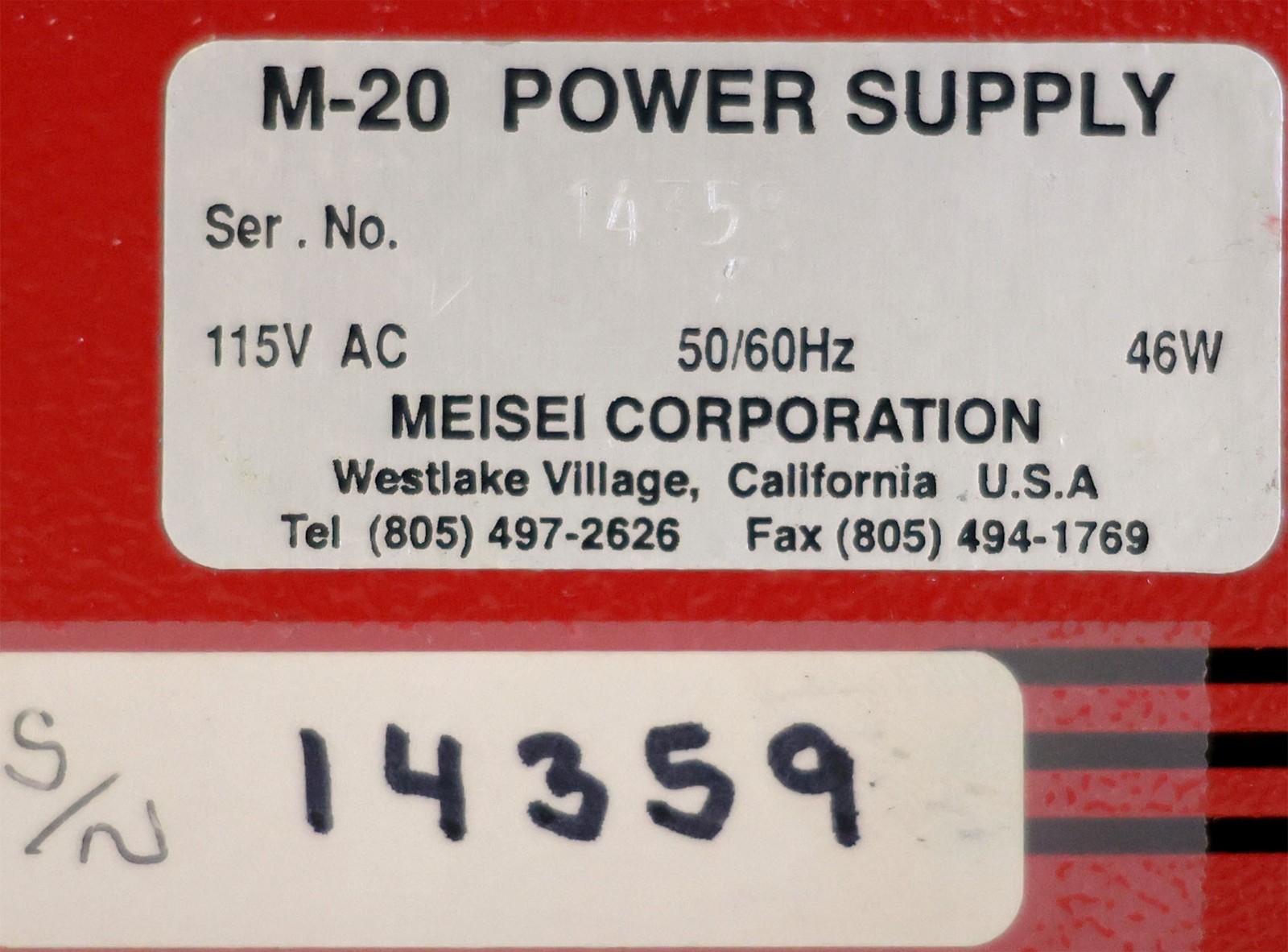 Meisei Corporation M-20 ESD HOTweezers HOTnife Power Supply