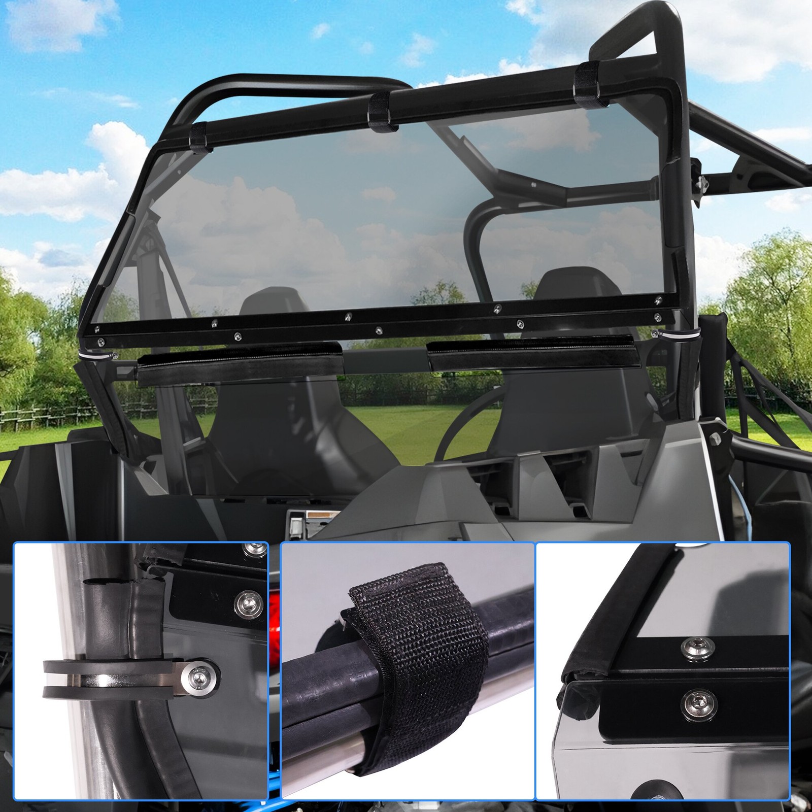 RZR Window PC Rear Windshield Light Tinted for Polaris RZR 570 800/RZR S 570 800