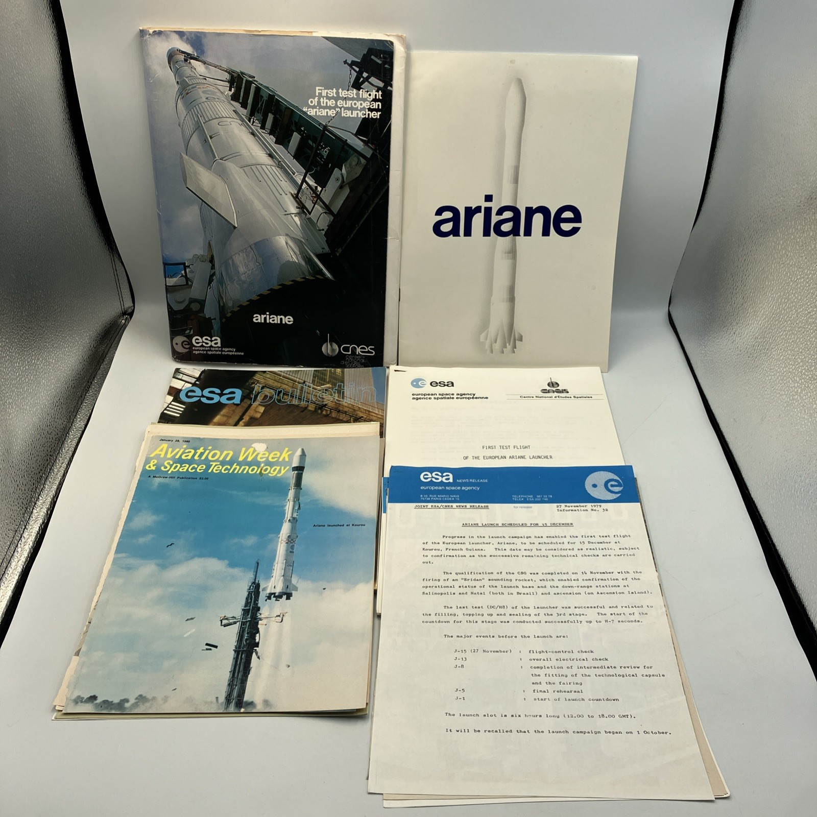 Ariane European Launcher Rocket Press Materials And Collectibles NASA Aeronautic