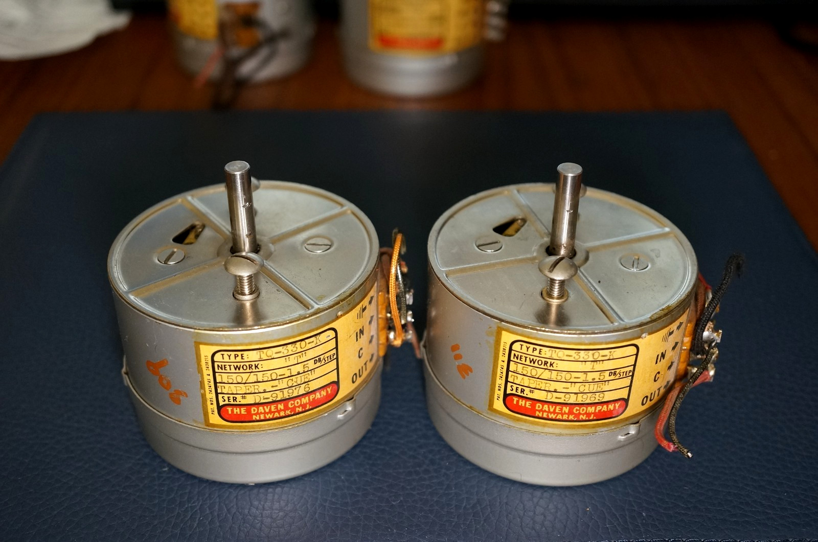2  Daven Western Electric SPEC TQ-330-K / 150 Ohm / 1.5db CUE Potentiometer #2