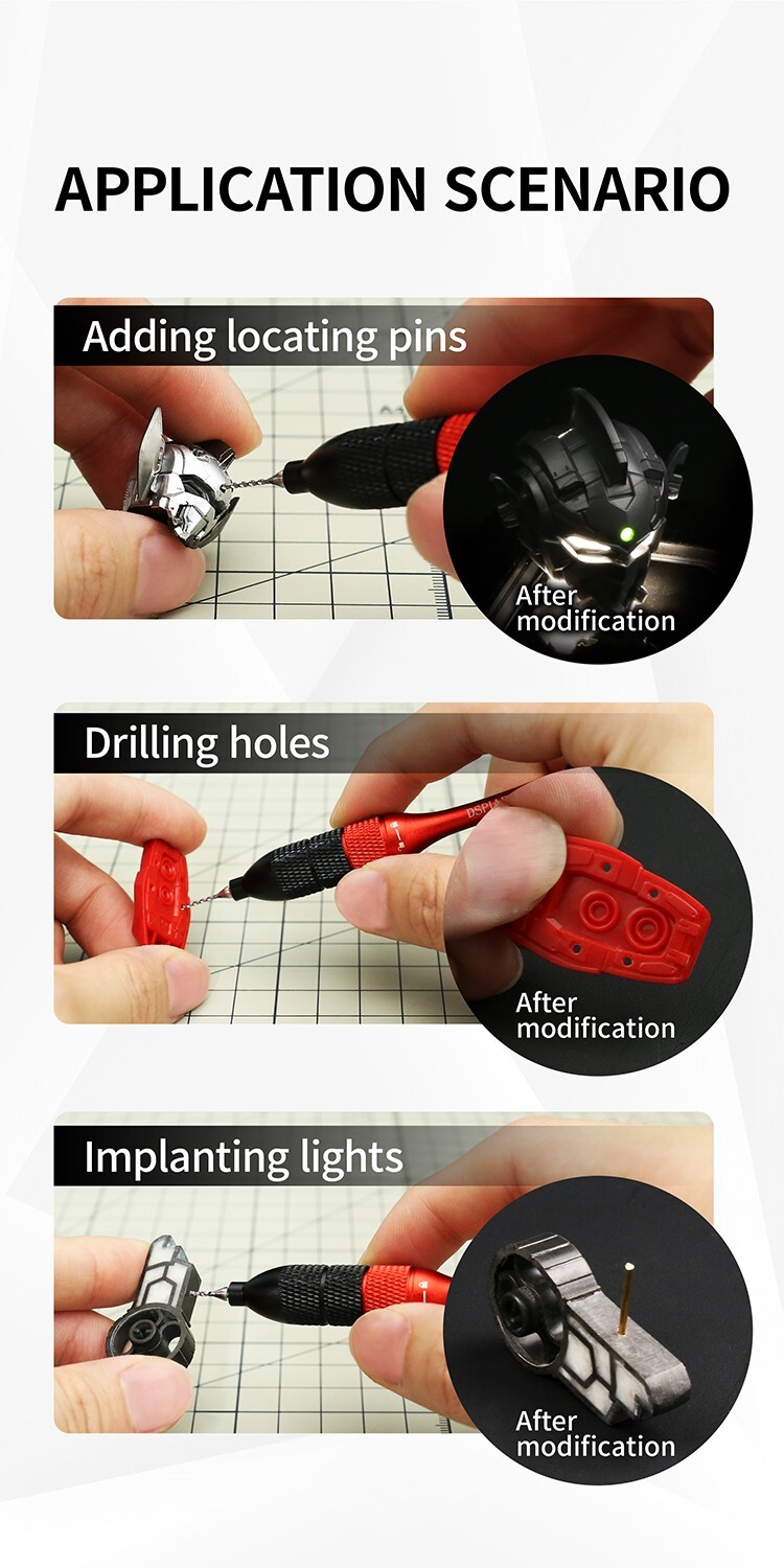 DSPIAE AT-SHD Precision Hand Drill Set