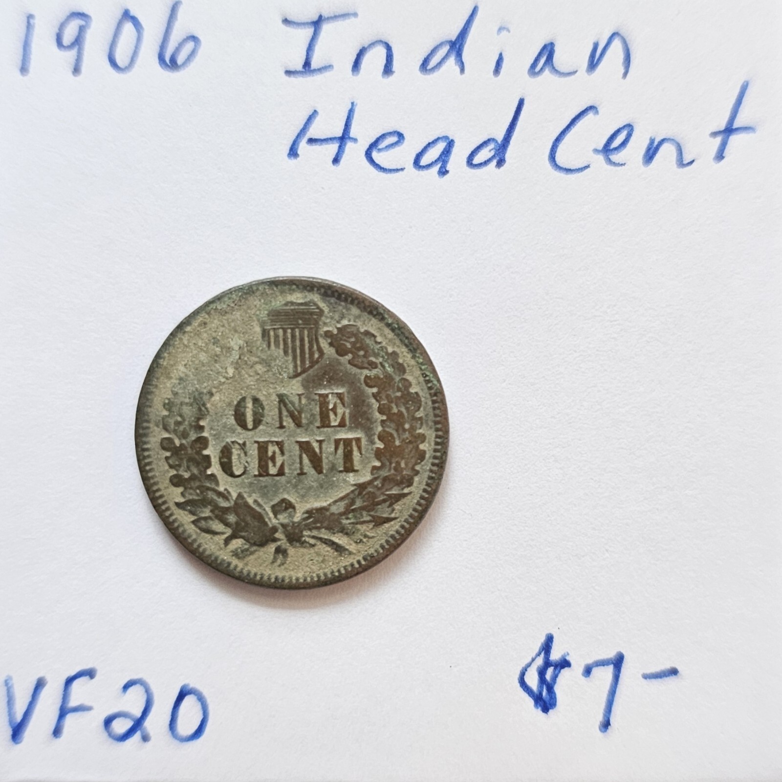 1906 Indian Head Cent Penny US Coins VF