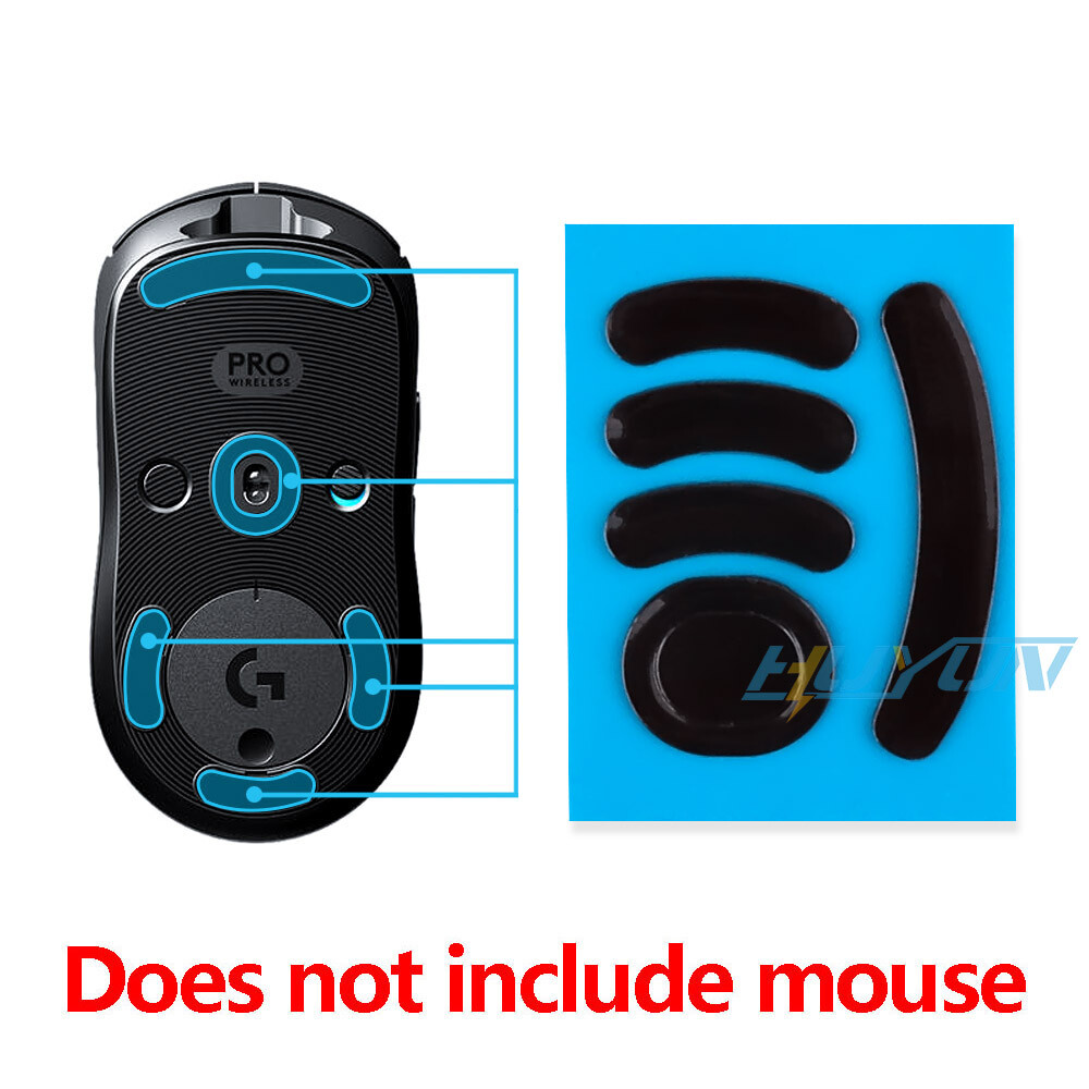 Skates Replacement 2X 0.8mm Mouse Feet for Logitech G PRO Wireless Gaming Mouse