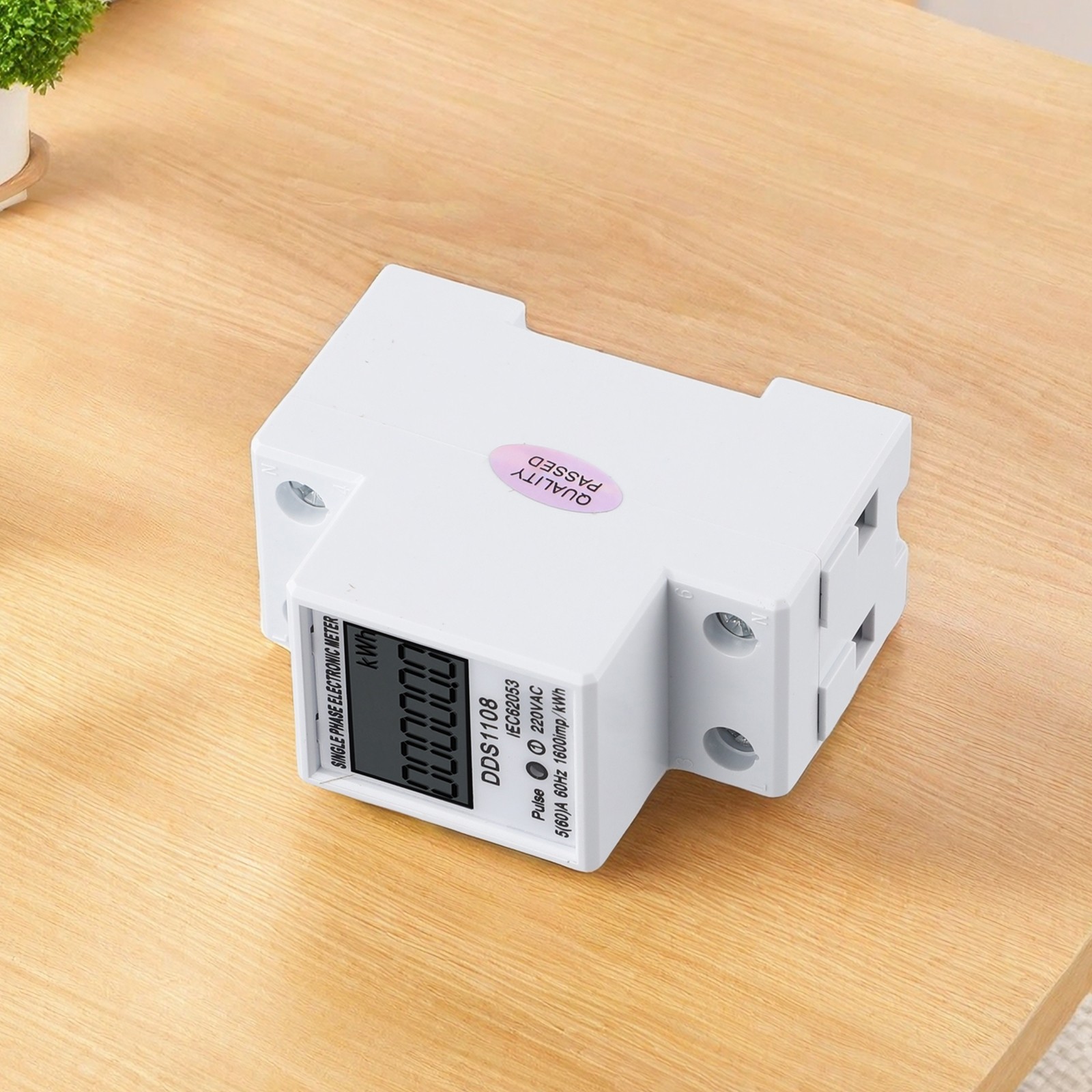 AC Digital Electricity Usage Meter Single Phase Watt Hour Meter 220V 60A