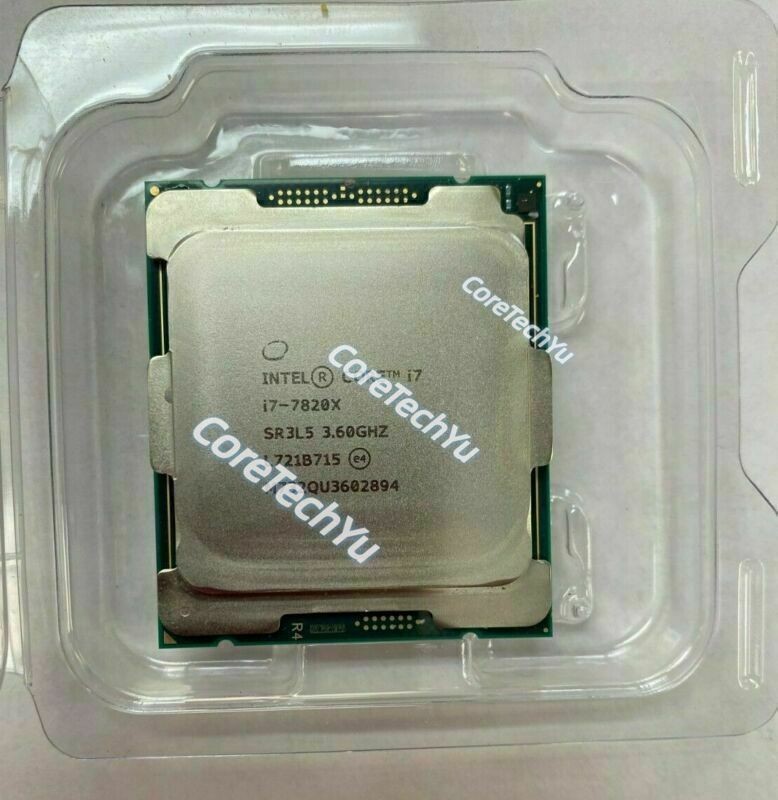 Intel Core i7-7820X CPU X-series Processor 11M Cache, up to 4.30 GHz 8 Cores.