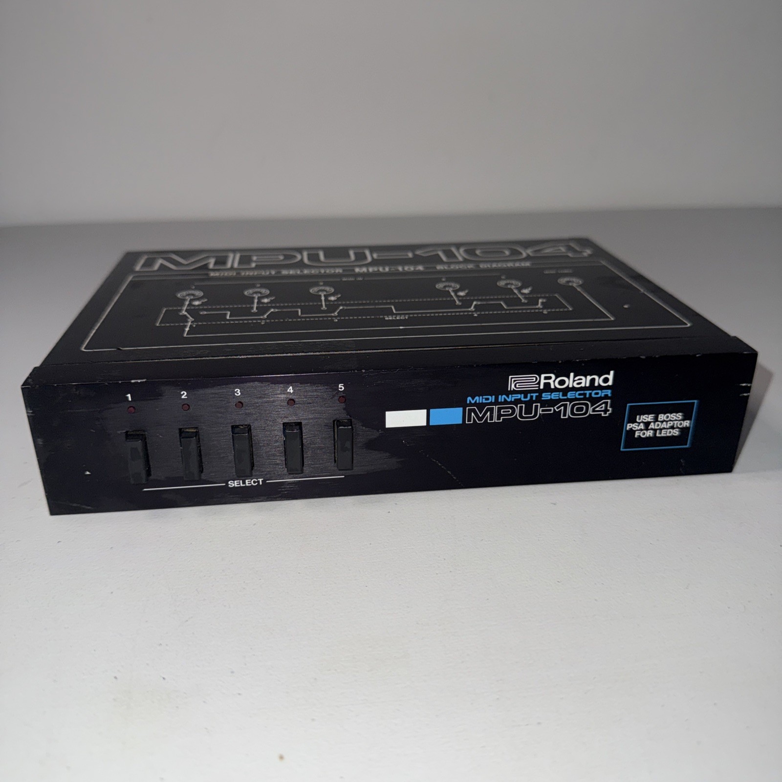 Roland MIDI Sound / MPU-104 Input Selector Vintage Music Gear Live Recording